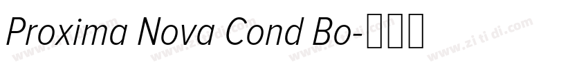 Proxima Nova Cond Bo字体转换